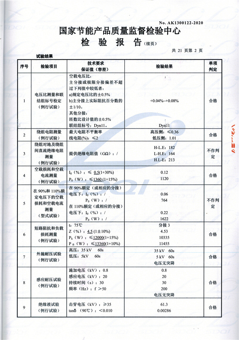 高低压试验报告-S11-1250朗县朗县朗县油浸式变压器-2.jpg